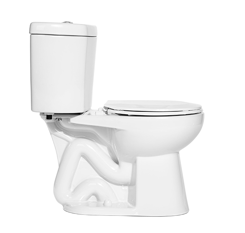 Simple Project One-Piece 0.8/1.28 GPF Dual Flush, Elongated Toilet